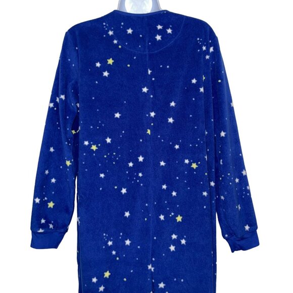 Nick & Nora Starry Night Pajamas Womens XL Footed Unionsuit PJs Costume Star - Picture 6 of 9